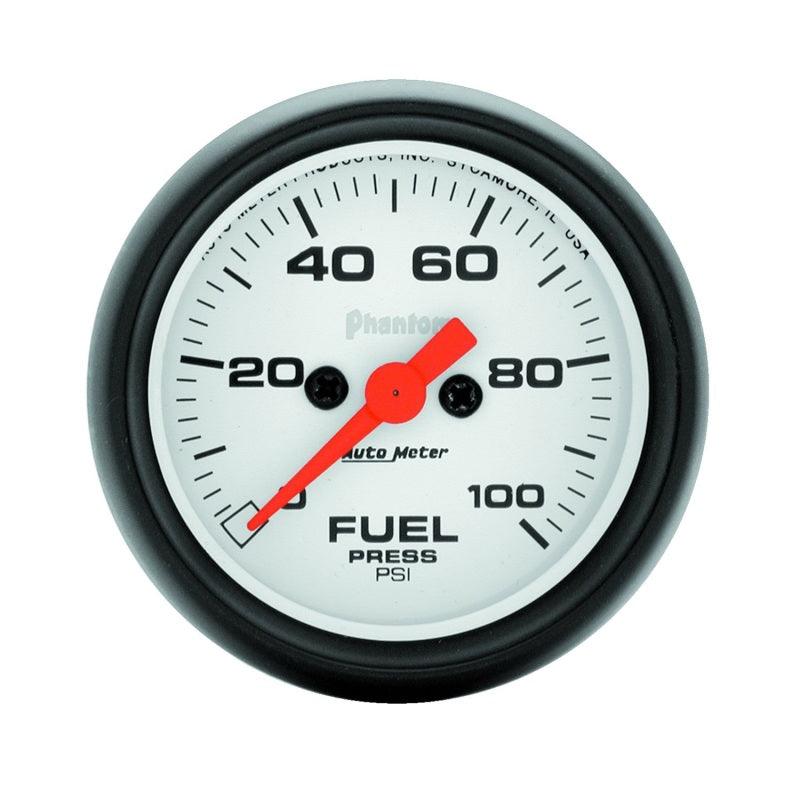 Autometer Phantom 52mm 0-100 PSI Fuel Pressure Gauge - Attacking the Clock Racing