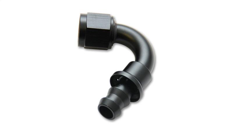 Vibrant Push-On 120 Degree Hose End Elbow Fitting - -4AN - Attacking the Clock Racing