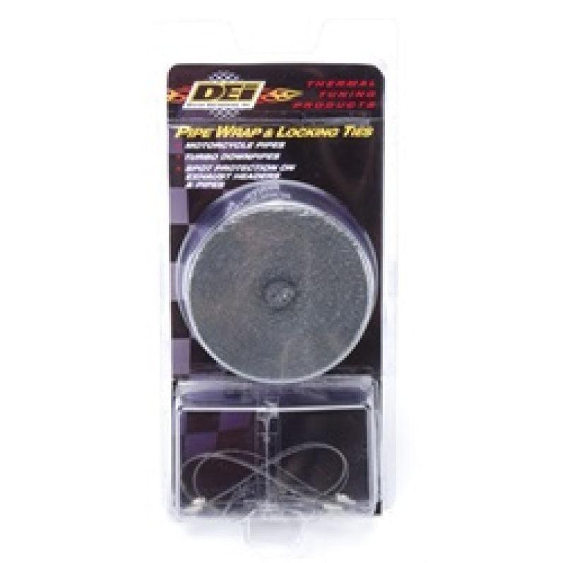 DEI Exhaust Wrap Kit - Pipe Wrap and Locking Tie - Black - Attacking the Clock Racing