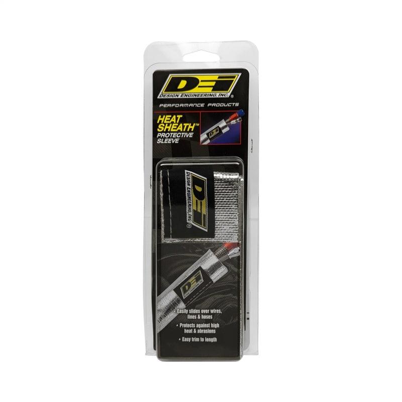 DEI Heat Sheath 1in x 3ft - Aluminized Sleeving - Sewn Edge - Attacking the Clock Racing