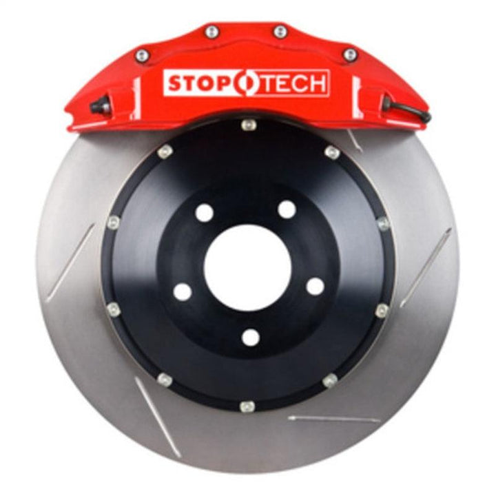 StopTech 06-10 BMW M5/M6 w/ Red ST-60 Calipers 380x35mm Slotted Rotors Front Big Brake Kit - Attacking the Clock Racing