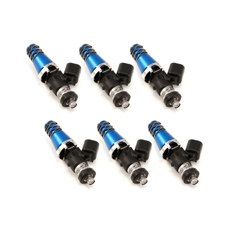 Injector Dynamics 1340cc Injectors - 60mm Length - 11mm Blue Top - Denso Lower Cushion (Set of 6) - Attacking the Clock Racing