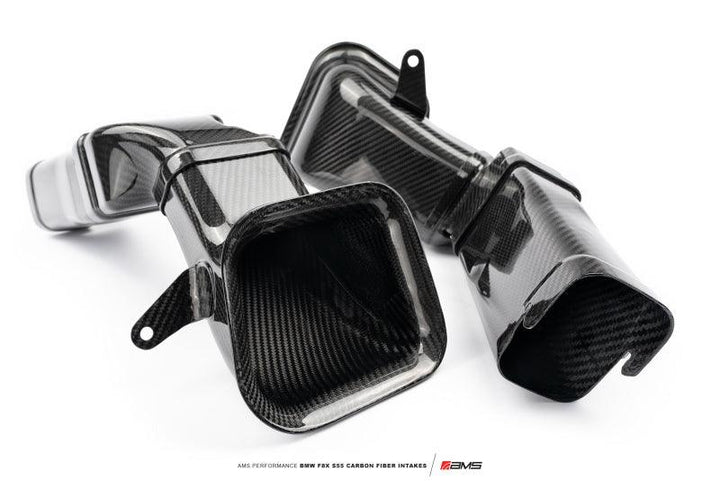 AMS Performance 15-18 BMW M3 / 15-20 BMW M4 w/ S55 3.0L Turbo Engine Carbon Fiber Intake - Attacking the Clock Racing