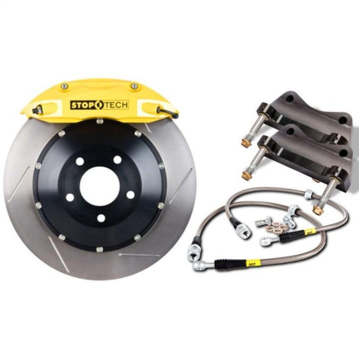 StopTech BBK 08-13 BMW M3/11-12 1M Coupe Rear Yellow ST-40 Calipers 355 x 32 Slotted Rotors - Attacking the Clock Racing