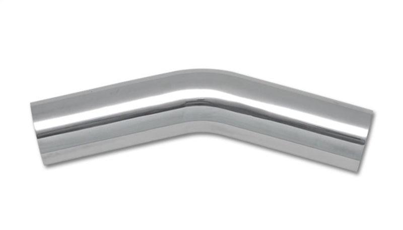 Vibrant 1.5in O.D. Universal Aluminum Tubing (30 degree bend) - Polished - Attacking the Clock Racing