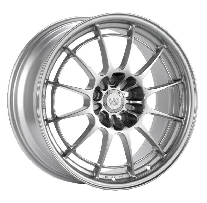 Enkei NT03+M 18x10.5 5x114.3 30mm Offset 72.6mm Bore Silver Wheel - Attacking the Clock Racing