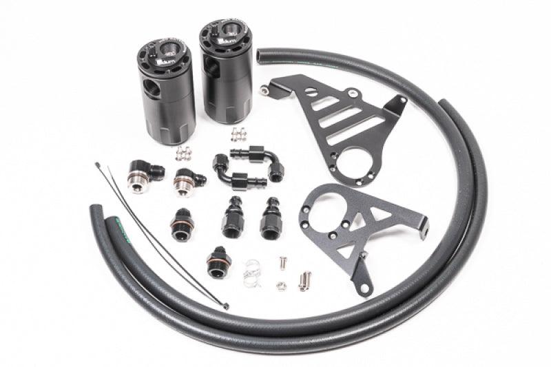 Radium Engineering Dual Catch Can Kit 16-18 Focus RS Fluid Lock - Attacking the Clock Racing