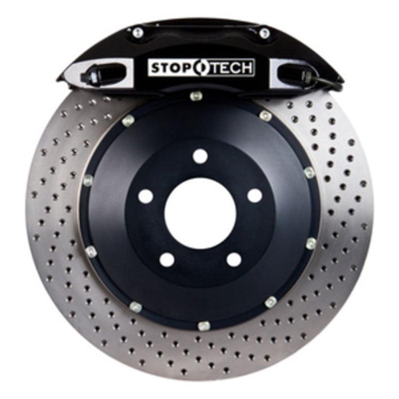 StopTech 11 BMW 1M w/ Black ST-40 Calipers 355x32mm Drilled Rotors Rear Big Brake Kit - Attacking the Clock Racing