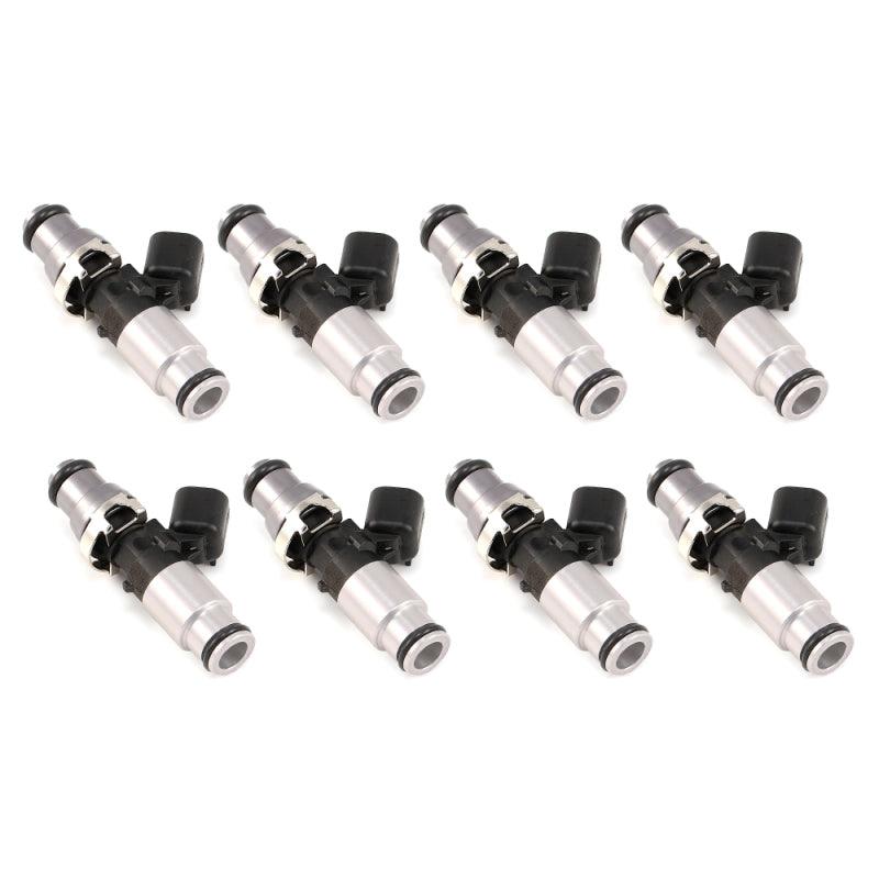 Injector Dynamics 1340cc Injector - 60mm Length - 14mm Grey Top - Blue Bottom Adaptor (Set of 8) - Attacking the Clock Racing