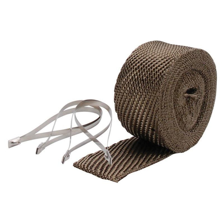 DEI Exhaust Wrap Kit - Pipe Wrap and Locking Tie - Titanium - Attacking the Clock Racing