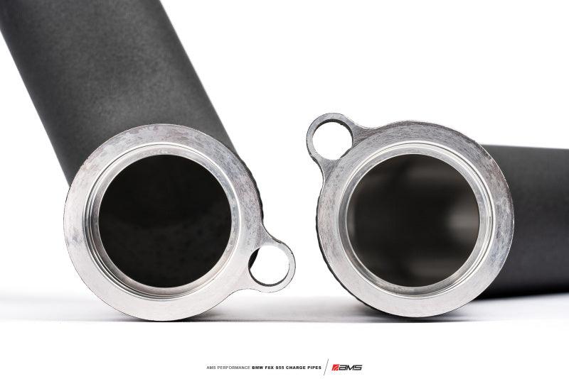 AMS Performance 15-18 BMW M3 / 15-20 BMW M4 w/ S55 3.0L Turbo Engine Charge Pipes - Attacking the Clock Racing