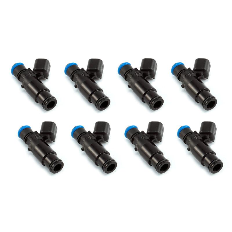 ID 1340cc Injectors - 48mm Length 14mm Top 14mm Black Bottom Adaptor - Attacking the Clock Racing