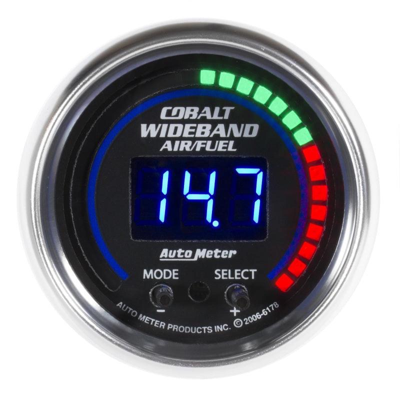 Autometer Cobalt 52mm Air/Fuel Ratio Pro Plus Digital w/ Peak & Warning Gauge - Attacking the Clock Racing