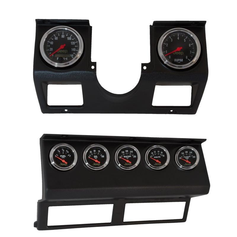 Autometer 87-96 Jeep Wrangler YJ 7pc Direct-Fit Dash Gauge Kit - Attacking the Clock Racing