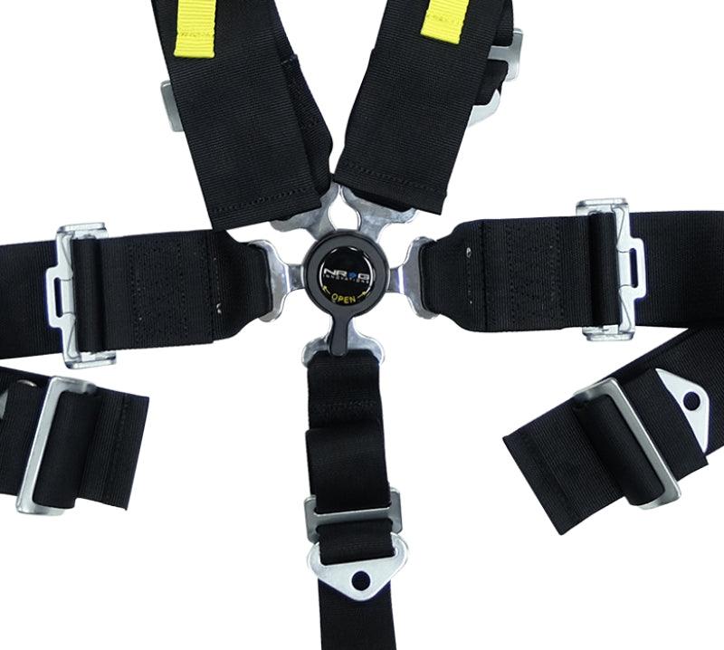 NRG SFI 16.1 5PT 3in. Seat Belt Harness / Cam Lock - Black - Attacking the Clock Racing