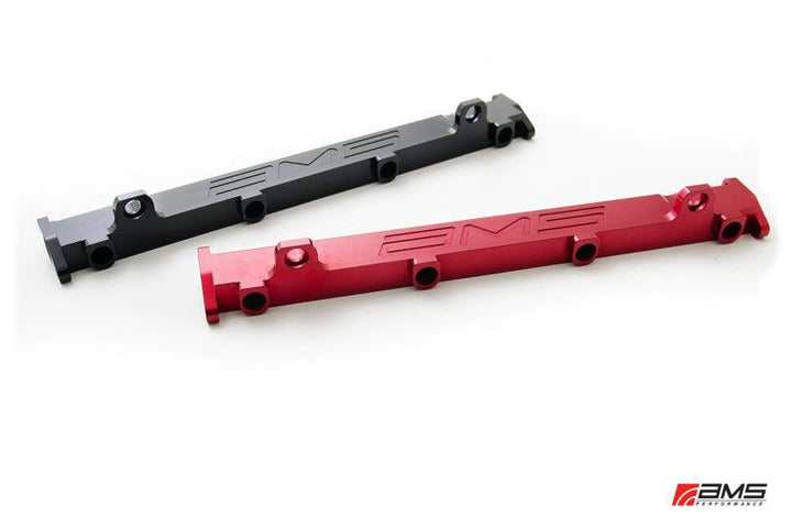 AMS Performance 03-07 Misubishi EVO VIII/IX CNC Machined Aluminum Fuel Rail - Black - Attacking the Clock Racing