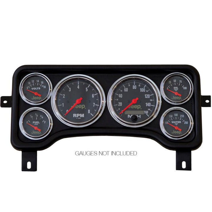 Autometer Jeep TJ/XJ Direct Fit Dash Panel 6 Gauge 3 3/8in x2 / 2 1/16in x4 - Attacking the Clock Racing