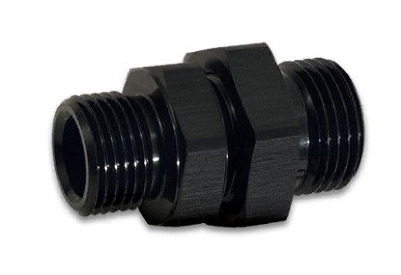 Vibrant -10AN to -8AN ORB Male to Male Union Adapter - Anodized Black - Attacking the Clock Racing